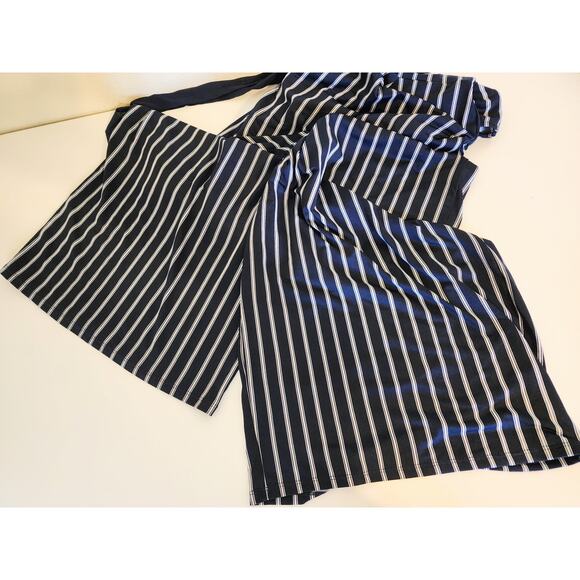 WRAPPER Blue and White Striped Sleeveless Jumper Size 3X - Picture 3 of 5